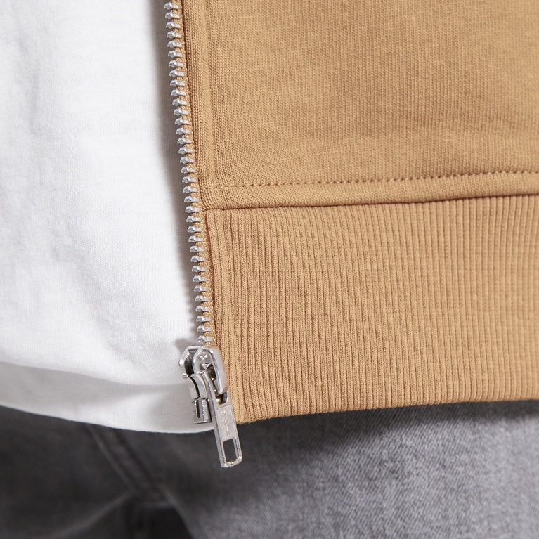 Zip hoodie "Tom star" Tobacco